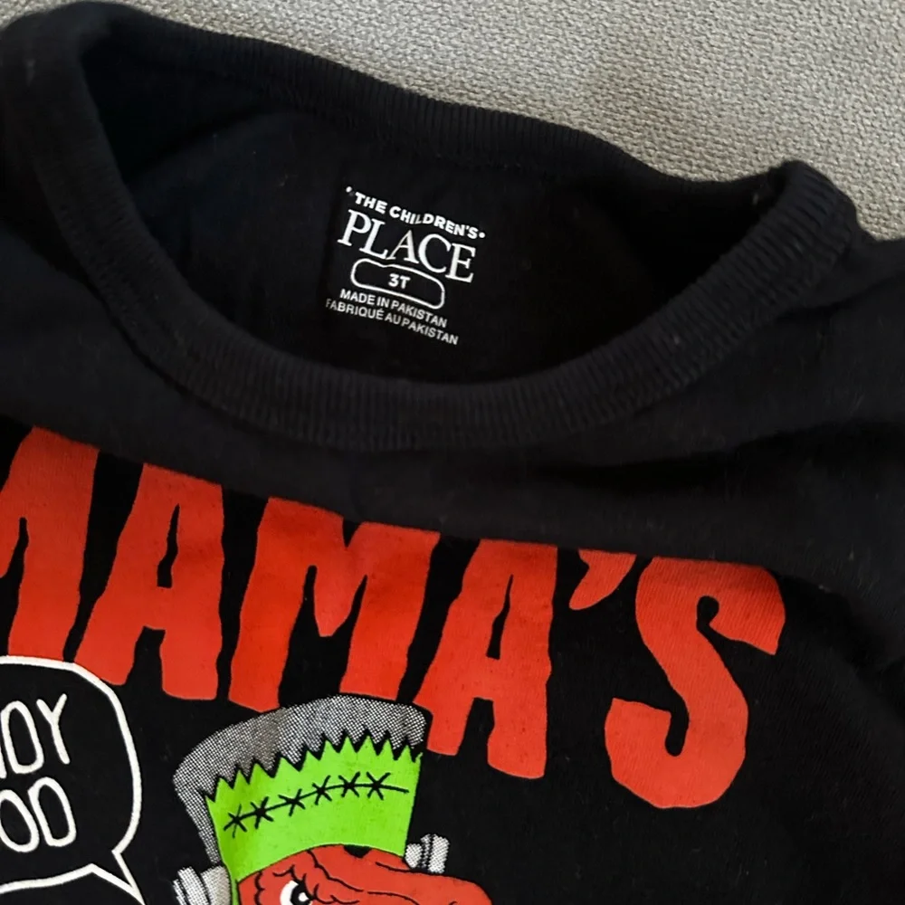 The Children's Place Black Halloween Tee